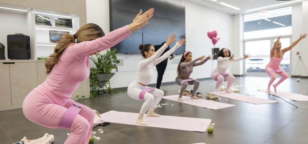 Party Pilates Lamborghini Activation